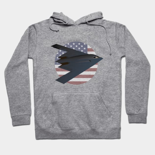 American Stealth Bomber B-2 Spirit Hoodie by NorseTech